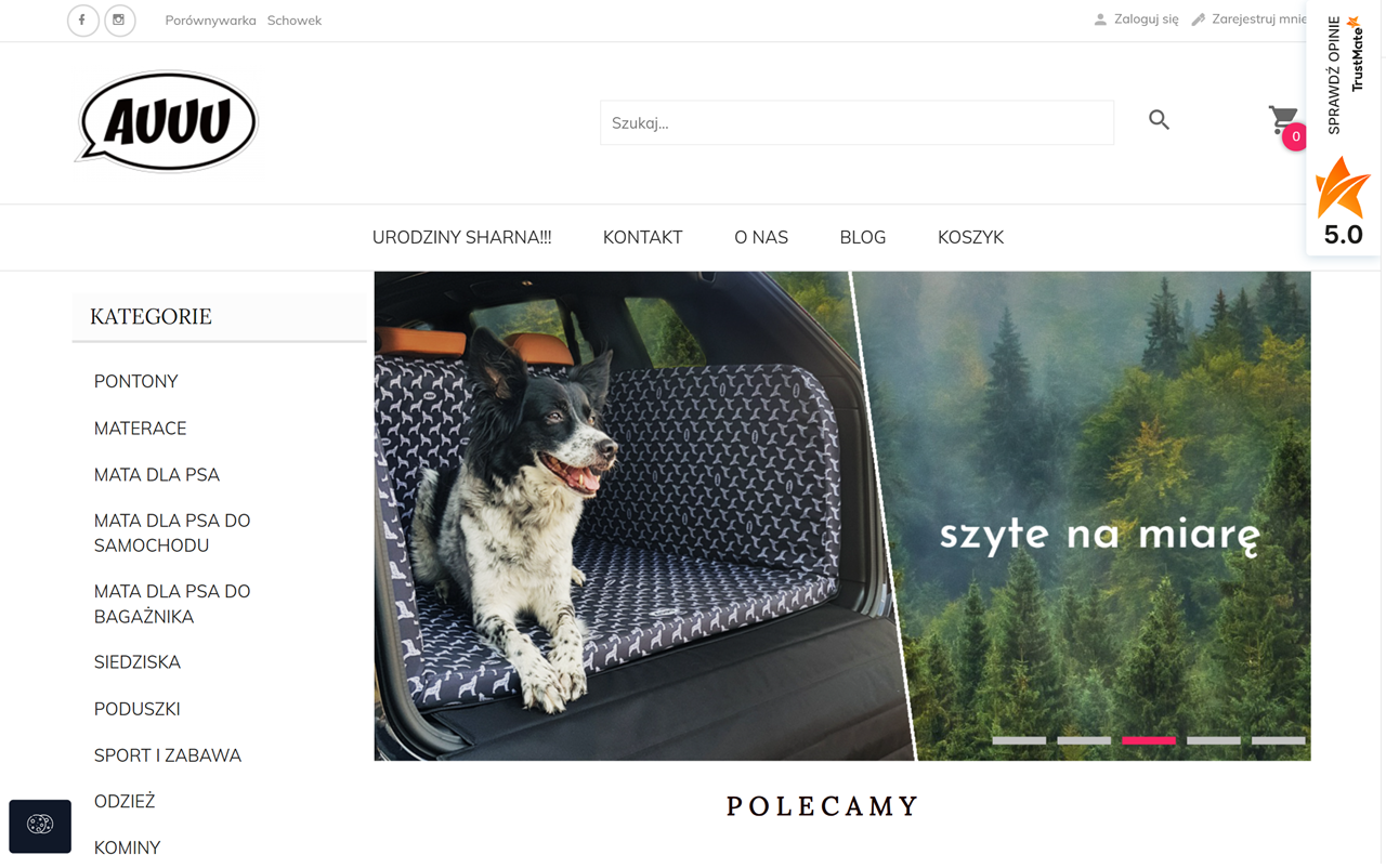 Akcesoria dla psów - AUUU.pl cover