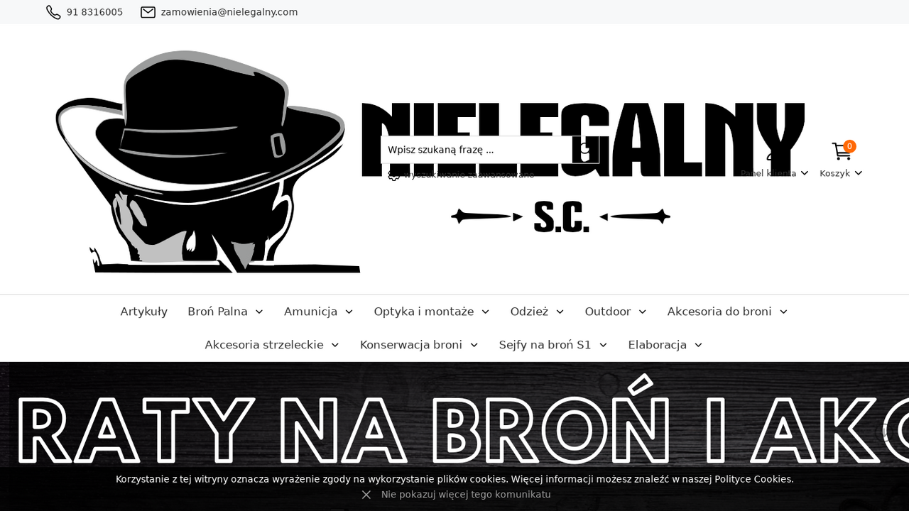 Internetowy sklep z bronią palną, myśliwską Szczecin | NIELEGALNY cover