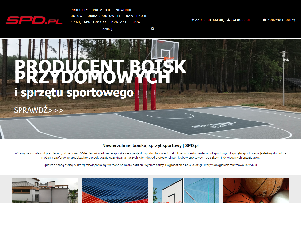 Sklep internetowy SPD.pl - nawierzchnie, boiska, sprzęt sportowy cover